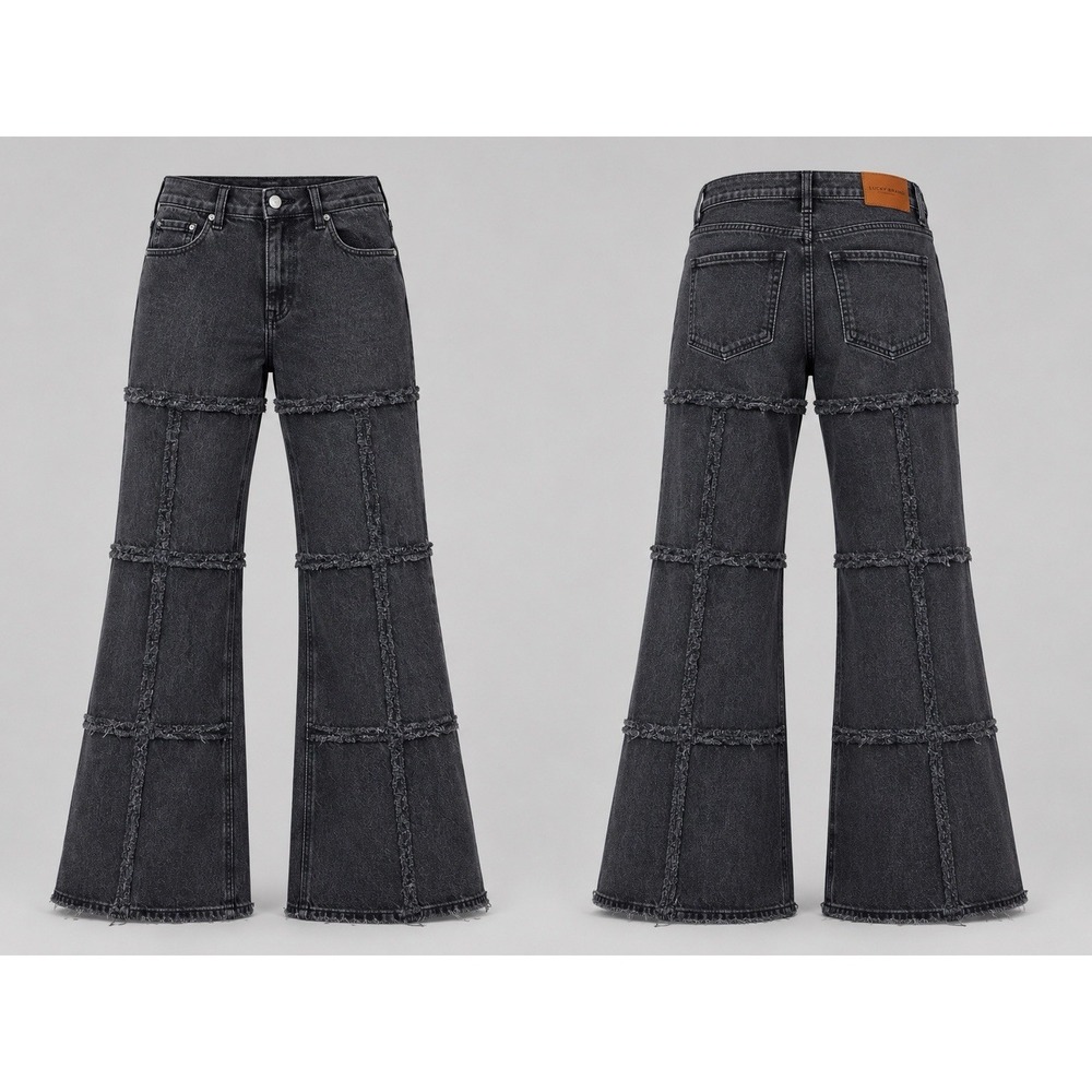 PacSun High Rise BOOTCUT Jeans Womens 27x31  BLACK   Stretch Icon Y2K Denim